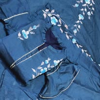 The Saharan Bloom Cotton Slub Set in Terracotta