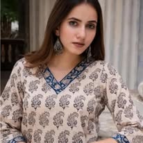 Indigo Bloom Hand-Block Paisley Tunic Set