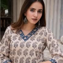 Indigo Bloom Hand-Block Paisley Tunic Set