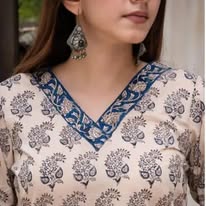 Indigo Bloom Hand-Block Paisley Tunic Set