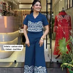 Adobe Earth Crop-Shirt & Flared Trouser Co-ord Set