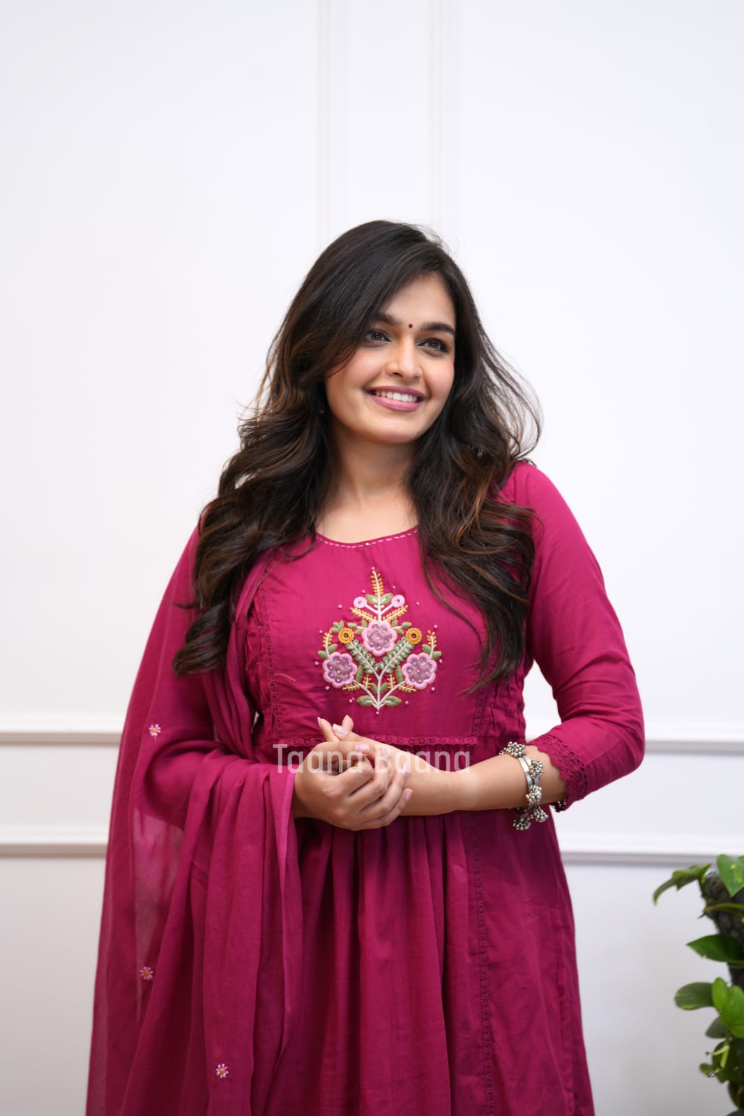 Women's Premium Cotton Embroidered A-Line Kurta Set with Dupatta