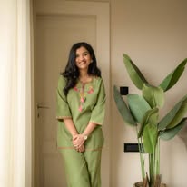 The Saharan Bloom Cotton Slub Set in Terracotta