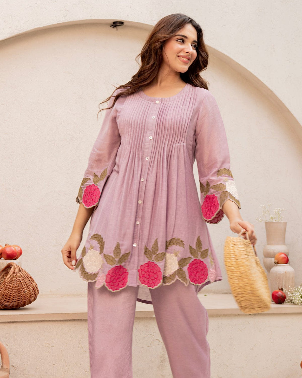 Floral Embroidered Co-Ord Set for Women