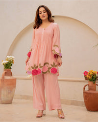 Floral Embroidered Co-Ord Set for Women