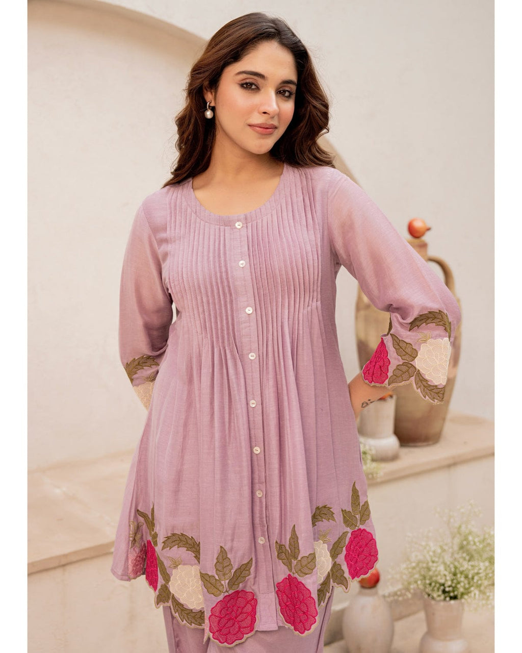 Floral Embroidered Co-Ord Set for Women