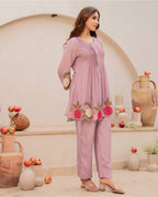 Floral Embroidered Co-Ord Set for Women