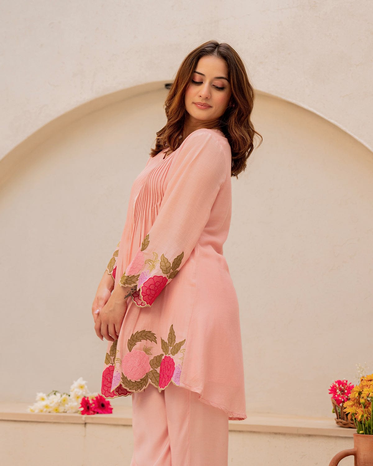 Floral Embroidered Co-Ord Set for Women