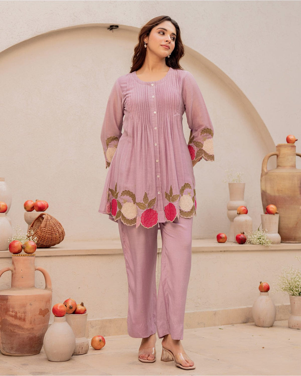 Floral Embroidered Co-Ord Set for Women