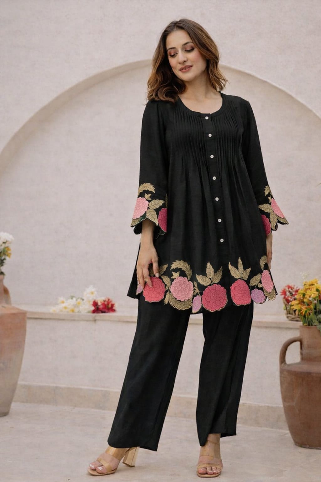 Floral Embroidered Co-Ord Set for Women