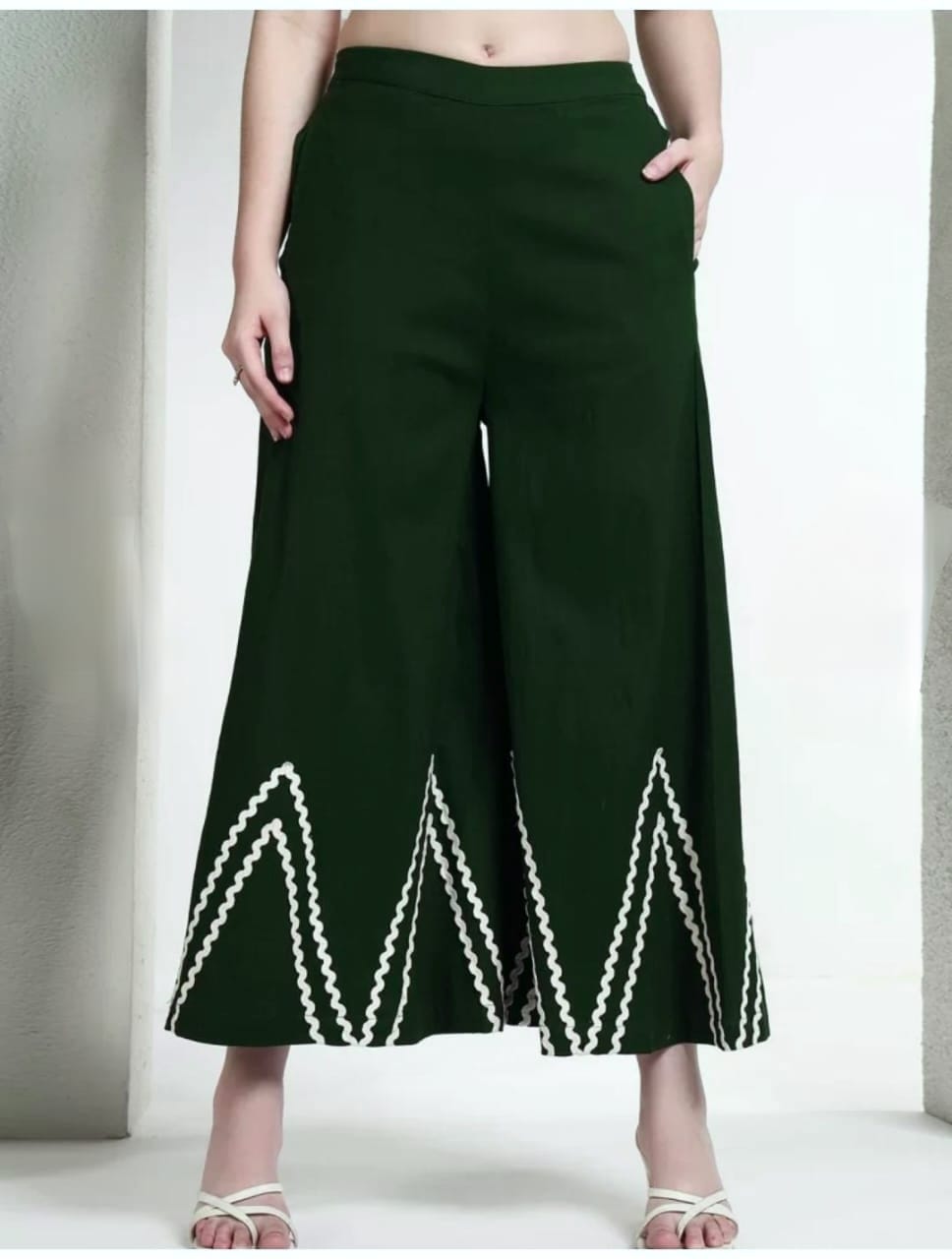 Women's Cotton Co-ord Set with Wide-Leg Pants