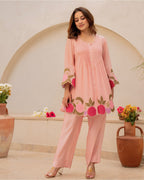 Beautiful Heavy Embroidery Work on kurti