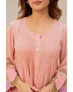 Beautiful Heavy Embroidery Work on kurti