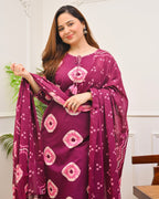 Women's Premium Cotton Printed Kurta Set with Cotton Dupatta