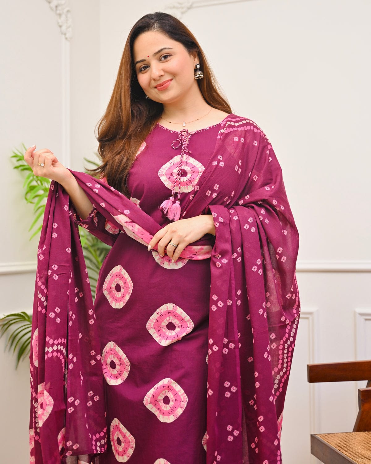 Women's Premium Cotton Printed Kurta Set with Cotton Dupatta