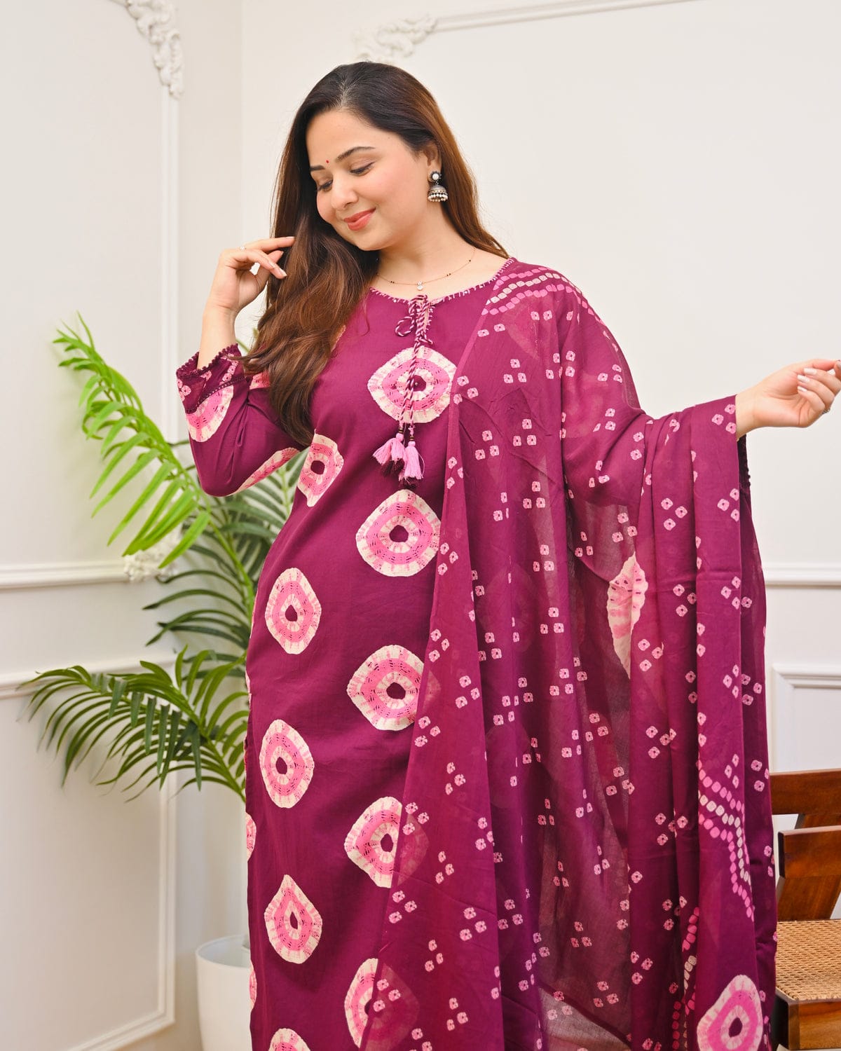 Women's Premium Cotton Printed Kurta Set with Cotton Dupatta