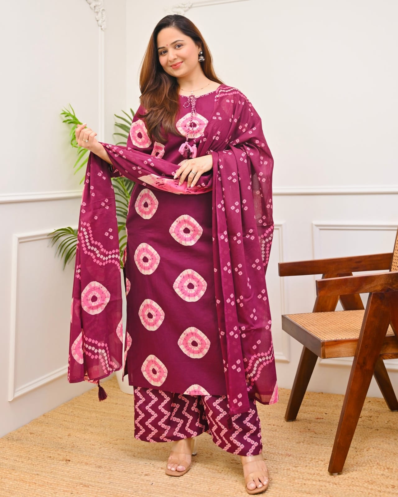 Women's Premium Cotton Printed Kurta Set with Cotton Dupatta