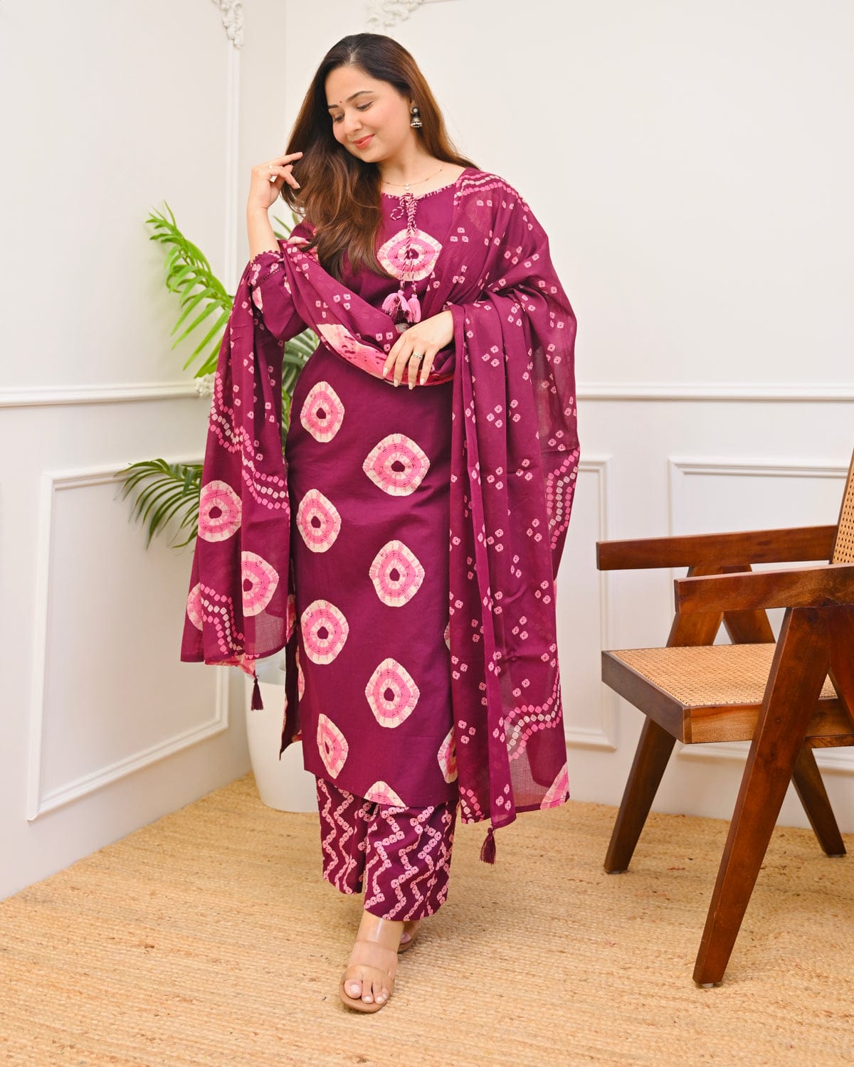 Women's Premium Cotton Printed Kurta Set with Cotton Dupatta