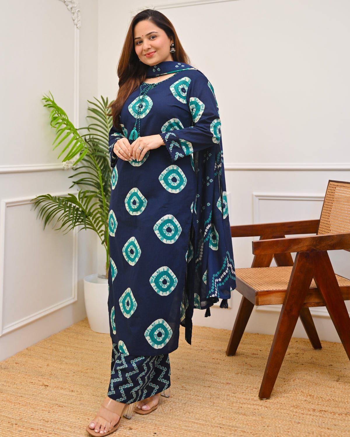 Women's Premium Cotton Printed Kurta Set with Cotton Dupatta