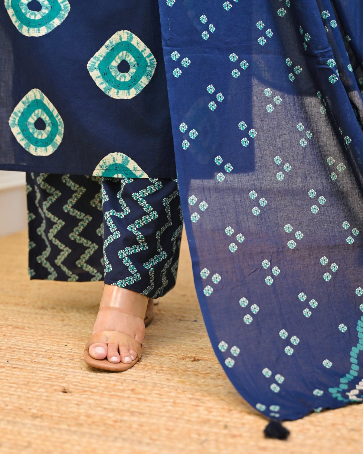 Women's Premium Cotton Printed Kurta Set with Cotton Dupatta