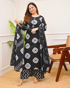 Women's Premium Cotton Printed Kurta Set with Cotton Dupatta