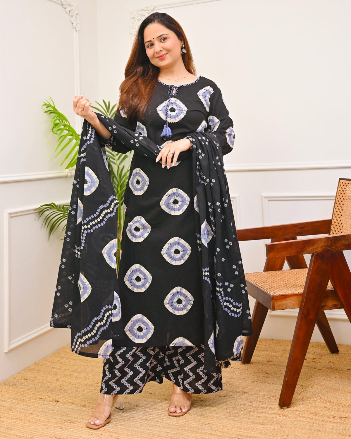 Women's Premium Cotton Printed Kurta Set with Cotton Dupatta