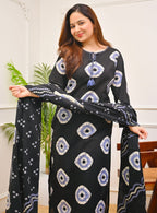 Women's Premium Cotton Printed Kurta Set with Cotton Dupatta