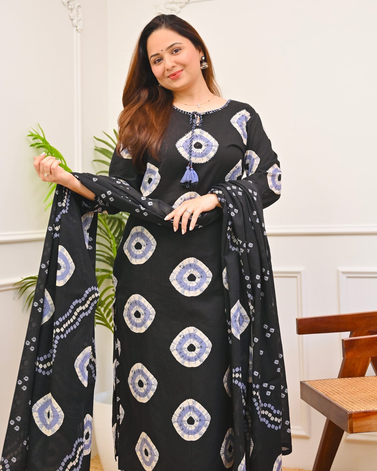 Women's Premium Cotton Printed Kurta Set with Cotton Dupatta