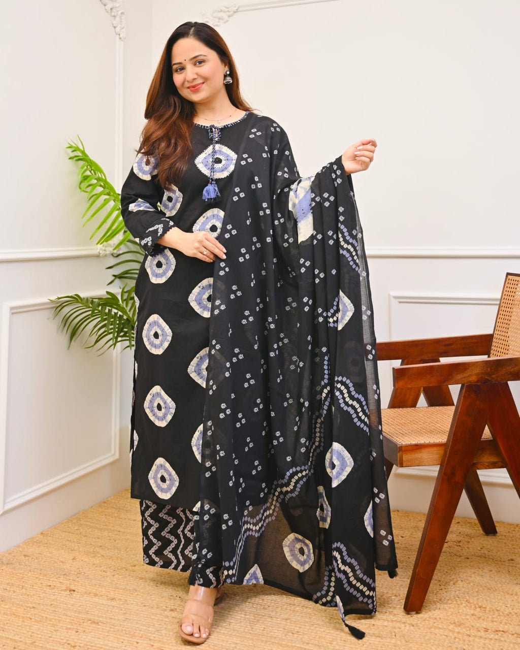 Women's Premium Cotton Printed Kurta Set with Cotton Dupatta