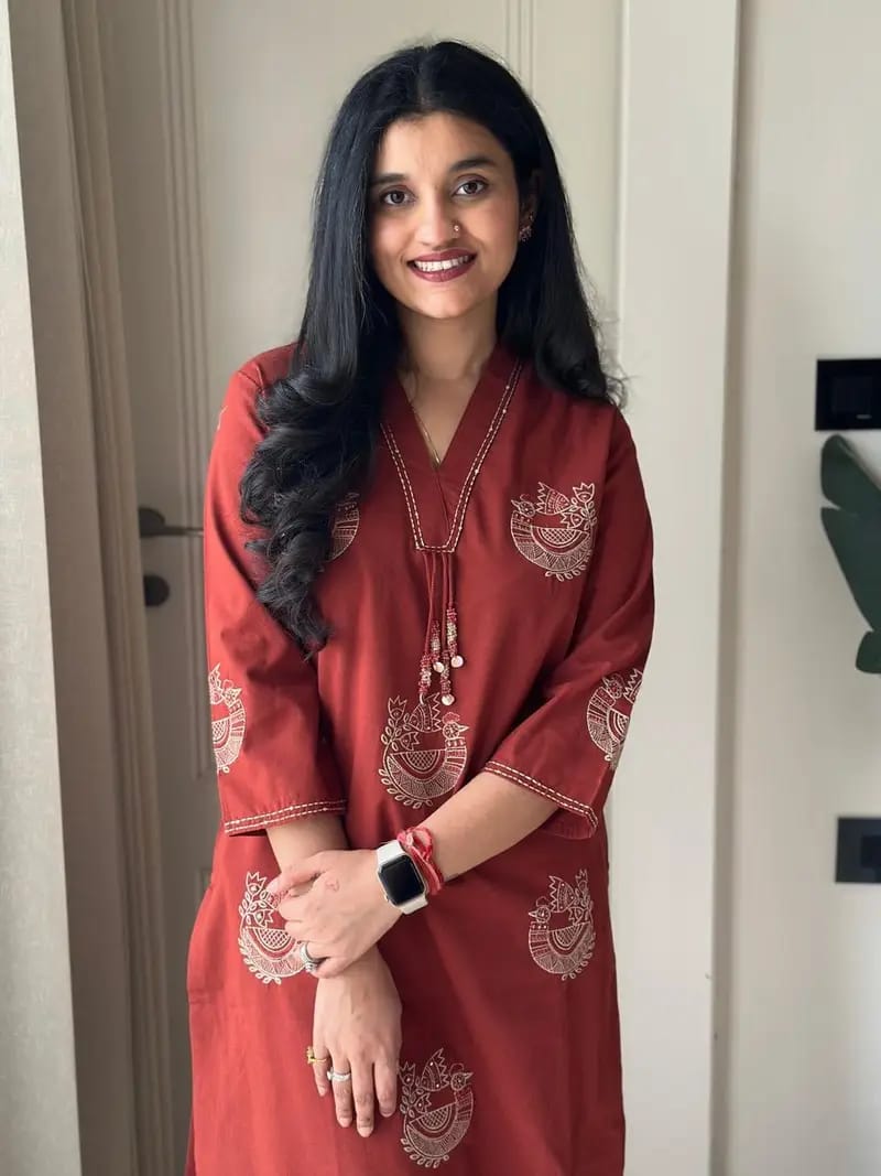 Women's Pure Cotton Embroidered Cord Set