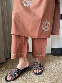 Women's Pure Cotton Embroidered Cord Set