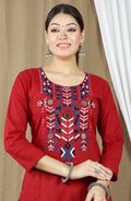 Women's Dabu Cotton Kurta Set with Printed Dupatta