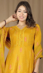 Women's Soft Cotton Anarkali Suit Set