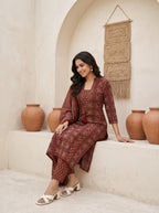 Women's Premium Cotton Suit Set with Dupatta