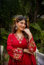 Women's Floral Cotton Kurta Set