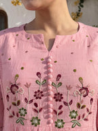 Women's Premium Cotton Embroidered Anarkali Set