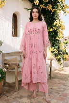 Women's Premium Cotton Embroidered Anarkali Set